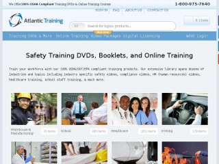 atlantictraining.com screenshot 