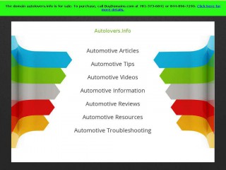 autolovers.info screenshot 