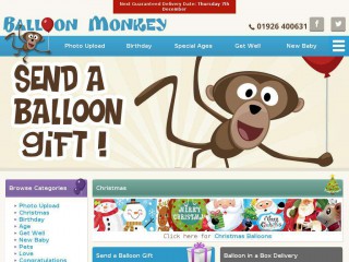 balloonmonkey.co.uk screenshot 
