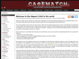 cagematch.net screenshot 