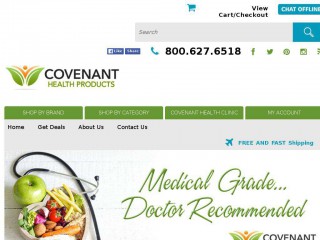 covenanthealthproducts.com screenshot 
