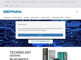 gefran.com screenshot 