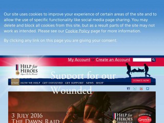 helpforheroes.org.uk screenshot 