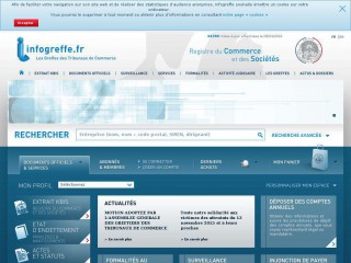 infogreffe.fr screenshot 