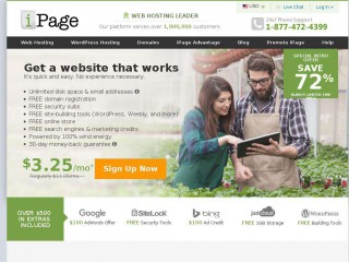 ipage.com screenshot 