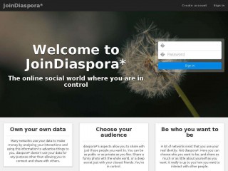 joindiaspora.com screenshot 