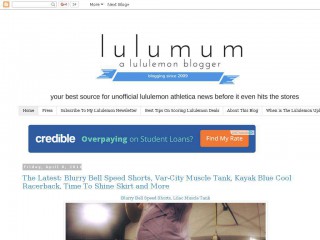 lululemonblogger.com screenshot 