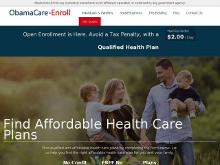obamacare-enroll.org screenshot 