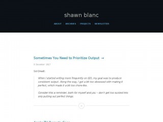 shawnblanc.net screenshot 