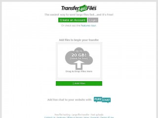 transferbigfiles.com screenshot 